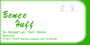 bence huff business card